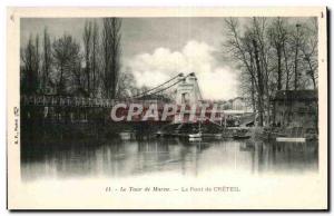 Postcard Old Bridge Creteil