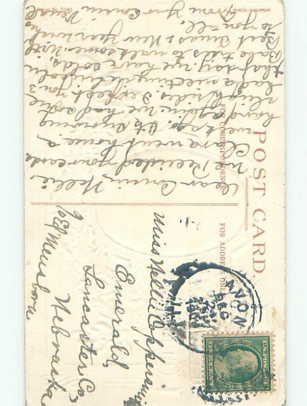 Divided-Back CHRISTMAS SCENE Great Postcard W9406