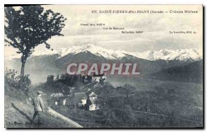 Postcard Old Saint Pierre d'Albigny Savoie Chateau Miolans Tunnel Cave Ladder...