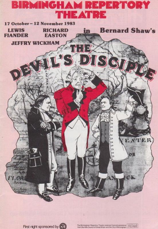 The Devils Disciple Bernard Shaw Kay Stonham Birmingham Theatre Programme