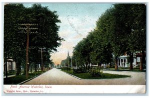 1909 Park Avenue Exterior View Building Waterloo Iowa Vintage Antique Postcard