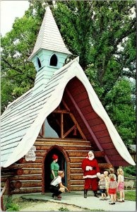 Santa's Village, Chapel of Little Shepherd Dundee IL Vintage Postcard Q66