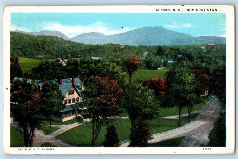 Jackson New Hampshire NH Postcard Gray's Inn Exterior View 1939 Vintage Antique