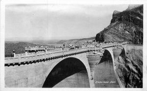 Arizona 1920s Coolidge Dam RPPC Photo Postcard 20-608