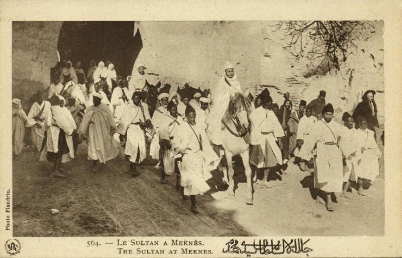 Sultan Yusef ben Hassan of Morocco at Meknes (1920s)