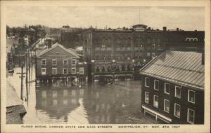 Montpelier VT 1927 Flood Damage VINTAGE EXC COND Postcard #6