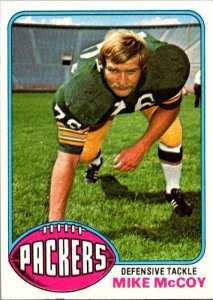 1976 Topps Football Card Mike Mccoy Green Bay Packers sk4356