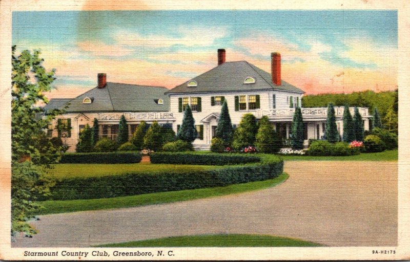 North Carolina Greensboro Starmount Country Club 1940