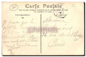 Old Postcard Chateau de Pierrefonds prese View Road