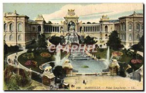 Old Postcard Marseille Palais Longchamp