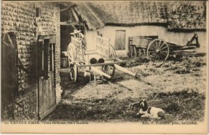 CPA CAYEUX-sur-MER - Cour de ferme rue a baudets (121172)