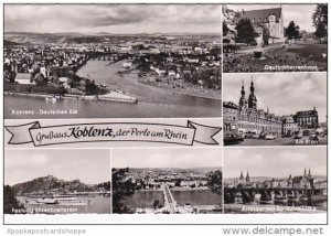 Gruss Aus Koblenz Der Perle Am Rhein Multi View Germany Real Photo