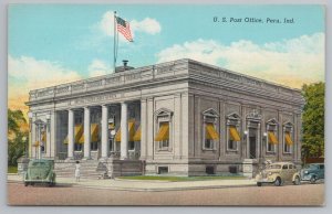 Peru Indiana~US Post Office~Vintage Postcard