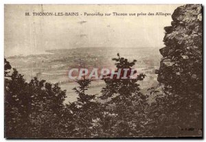 Old Postcard Thonon Les Bains Thonon On Panorama shooting Allinges