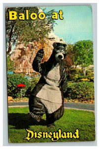 Vintage 1973 Postcard Disneyland Baloo The Bear Matterhorn Anaheim California