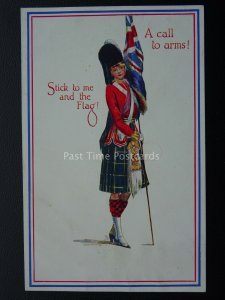 A CALL TO ARMS Stick to me and the Flag c1916 PC by Raphael Tuck 8773