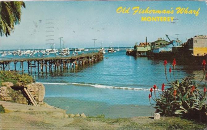 California Monterey Old FIsherman's Wharf 1965