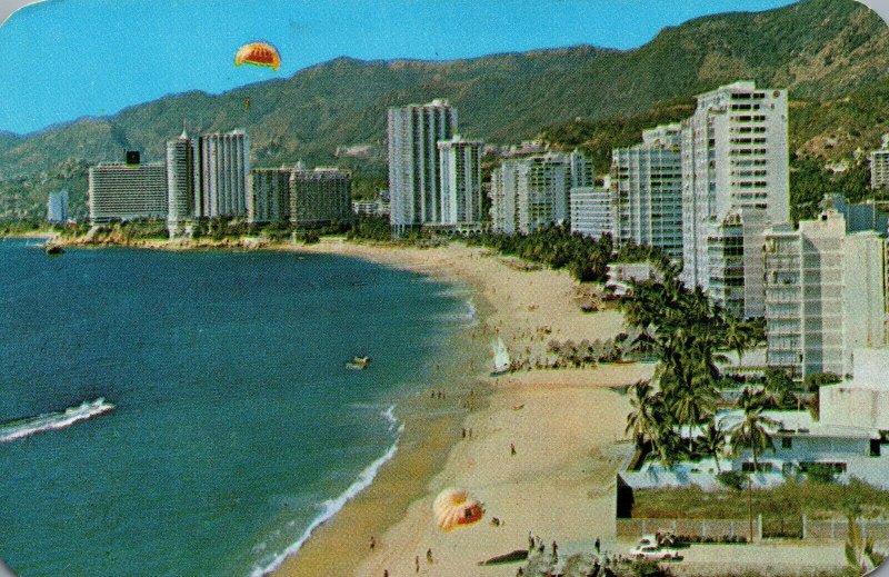 Mexico Acapulco Mexico The Bay Chrome Postcard 03.96 