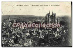 Postcard Old Abbeville Panorama Of Saint Vulfran