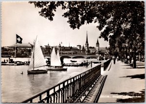 Roskilde Domkirke Danmark Cathedral Parish Church Real Photo RPPC Postcard