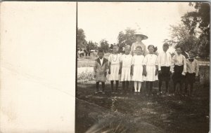 RPPC Sunday School Class Young Children c1910 Postcard V10