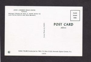 FL Kennedy Space Center Moon NASA Charles Duke Jr Astronaut Florida Postcard