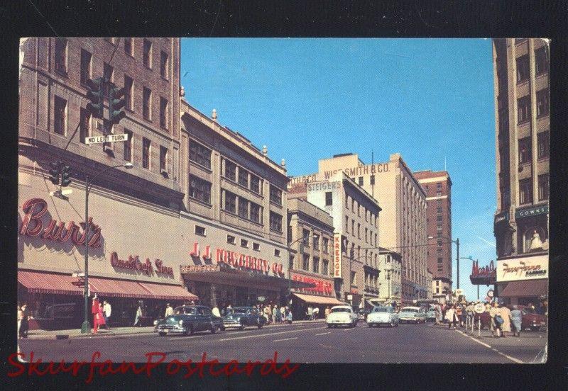 Hartford Connecticut CT. Downtown Street Scene 1950&rsquo;S Cars Vintage