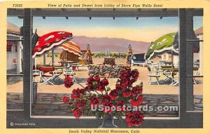 Patio, Desert, Stove Pipe Wells Hotel - Death Valley National Monument, CA