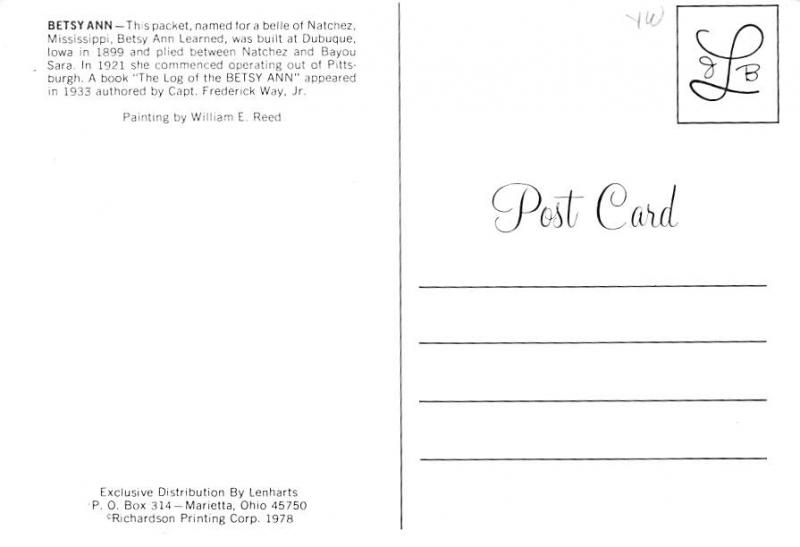 Betsy Ann - Artist William E Reed