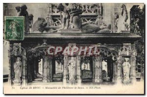 Postcard Old Brou Church Mausoleum of Philibert le Beau