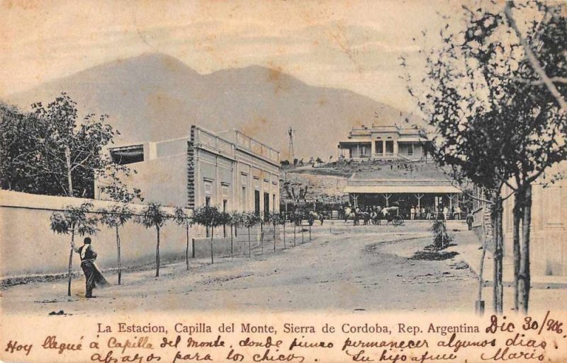 Capilla del Monte Rep Argentina Sierra de Cordoba Train Station PC JJ649612