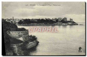 Old Postcard Dinard La Malouine and Plage Maree Haute