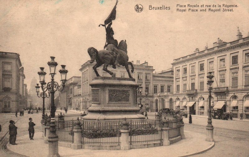 Royal Place and Regent Street,Brussels,Belgium BIN