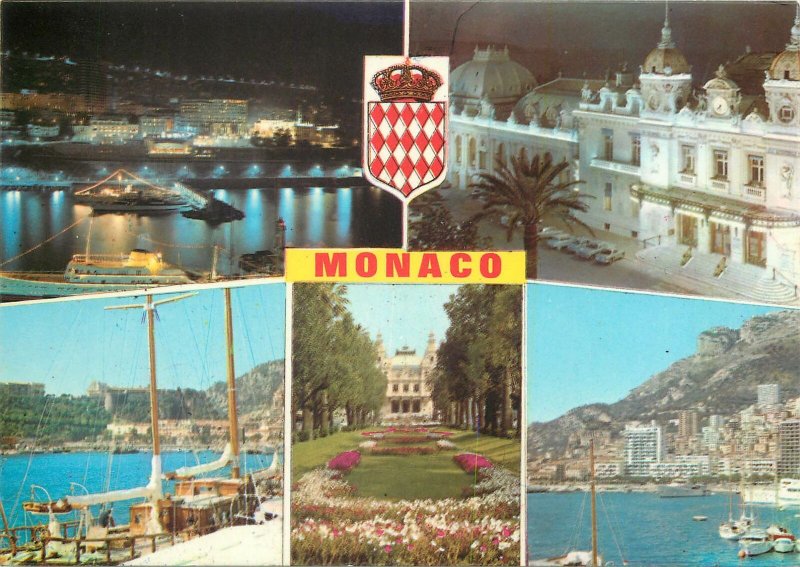 Europe Postcard Cote d Azur Monaco multi view