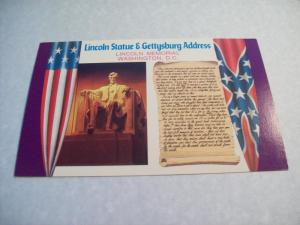 Lincoln Statue, Wash DC //  Unused Postcard
