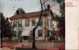 Abraham Lincoln's Old Home Springfield IL Postcard PC246