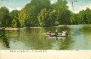 MI, Saint Charles, Michigan, Bad River, Boating,E.C. Kropp No. 2996