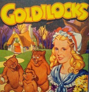 Goldilocks And The Three Bears Theatre Show Mini Print 1930's Original Fantasy