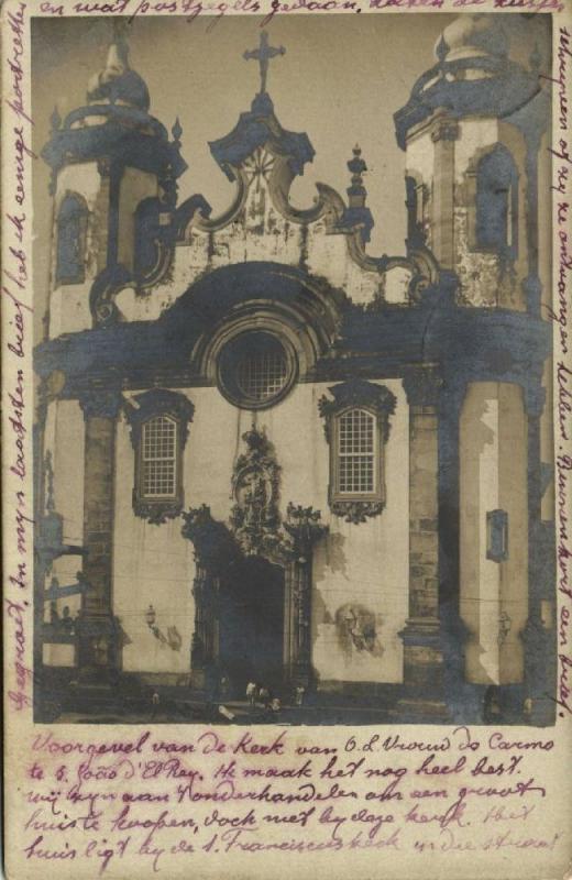 brazil SÃO JOÃO DEL-REI Minas Gerais, Igreja de São Francisco de Assis 1905 RPPC