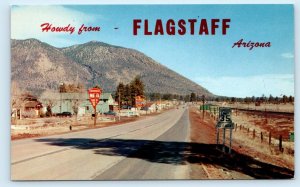 EAST FLAGSTAFF, AZ Arizona ~ ROUTE 66 ~ Highway Scene ~ c1950s Roadside Postcard