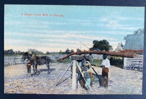 Mint Usa Picture Postcard Sugar Cane Mill In Florida