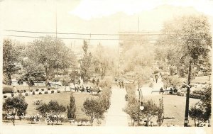 RPPC Postcard; San Jacinto Plaza, El Paso TX  Unposted c.1920