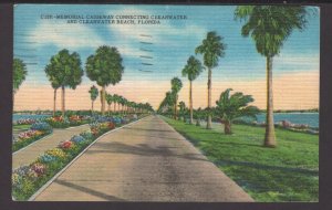 Florida Memorial Causeway connecting Clearwater & Clearwater Beach pm1956 Linen