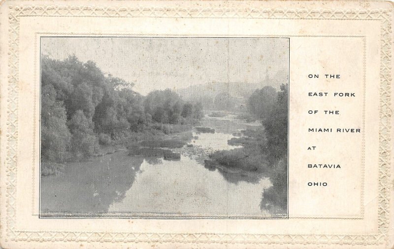 G23/ Batavia Ohio Postcard East Fork Miami River View