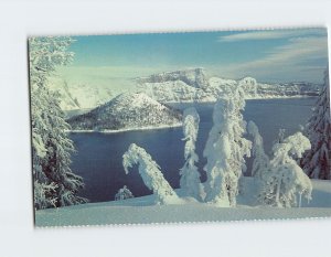 Postcard Crater Lake National Park Oregon USA