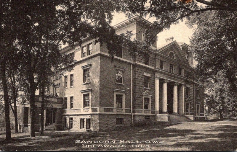 Ohio Delaware Sanborn Hall Ohio Wesleyan University