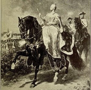 Empress Maria Theresa Victorian Print 1901 Woman History Ephemera Antique DWP4C