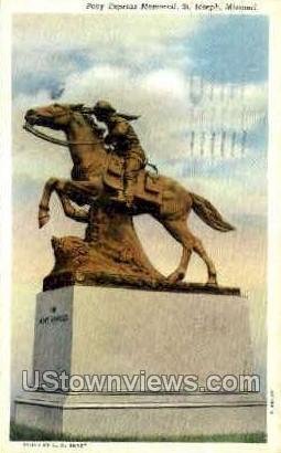 Pony Express Memorial in St. Joseph, Missouri