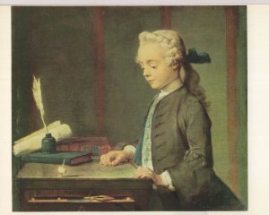 Chardin Boy With A Teetotum Spinning Top Toy Painting Postcard