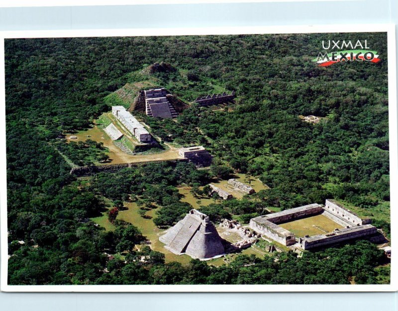 Postcard - Aerial view of Uxmal, Mexico